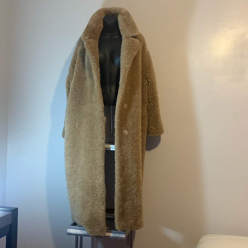 Guess Warm Brown Teddy coat